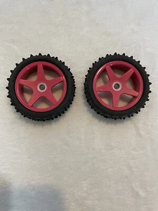 HPI Pink Front Rims W/Spike Tires USED Great Condition - Picture 1 of 7