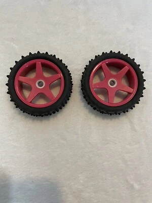 HPI Pink Front Rims W/Spike Tires USED Great Condition - Image 1 of 4
