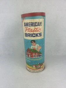 Vintage  1950 Halsam American Plastic Bricks Set No.#725 Approx 290 Pieces - Picture 1 of 8