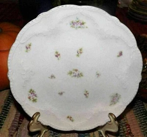 Vajilla de diseño floral vintage platillo de porcelana de 8" marcado Austria - Imagen 1 de 5