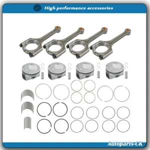 For Hyundai Kia 2.0L Engine Piston Kit&Connecting Rod & Main Rod Bearings 14-18 - Picture 1 of 11