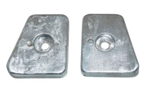 Johnson Evinrude 20-25-30-35HP 1991-05 Anode Zinc double plate 434029 LowerUnit - Picture 1 of 5