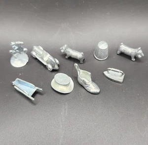 Juego de 9 piezas de juego de mesa Monopoly vintage - Imagen 1 de 4