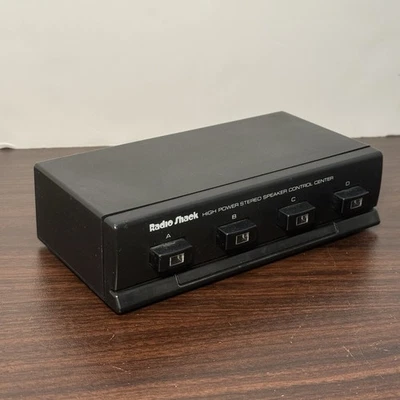 Radio Shack High Power 4 Way Stereo Speaker Selector Control switch 40-137 - Image 1 of 4