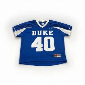 Nike Team Duke Blue Devils #40 Trikot Blau Weiß Herren Gr. M NCAA - Bild 1 von 8