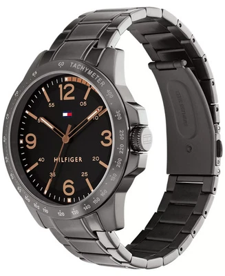 Reloj pulsera Tommy Hilfiger para hombre tono gris acero inoxidable 46 mm Foto 1 de 4