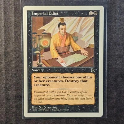 Imperial Edict #77 Portal Three Kingdoms WOTC MtG PTK P3K LP English (1/2) - Image 1 of 2