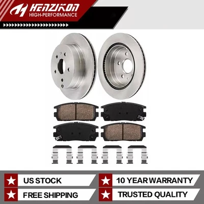 Rotores traseros + pastillas de freno de cerámica para Chevy Equinox GMC Terrain 2010-2016 2017 Foto 1 de 4