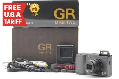 [TOP MINT w/ BOX] RICOH GR DIGITAL II 10.1 MP Black Digital Camera From JAPAN - Image 1 of 4