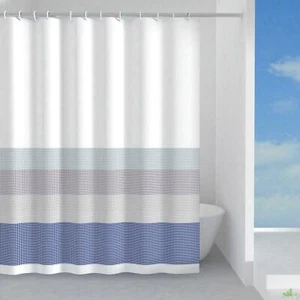TENDINA TENDA PER DOCCIA GEDY TESSUTO POLIESTERE EFFETTO JEANS 240X200 CM - Foto 1 di 1