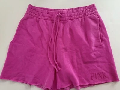 Shorts bainha desgastada logotipo rosa lã baga tamanho médio Victoria's Secret novo com etiquetas - Imagem 1 de 4