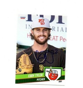 Cody Tyler signed autograph 2021 Fort Wayne Tincaps baseball card Terrell TX d
