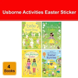 Usborne Activities Easter Sticker 4 Books Collection Set by Fiona Watt NEW Pack - Picture 1 of 2