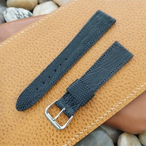 20mm Classic Tapered Black Lizard Classic 20/16 Unused Watch Band - Picture 1 of 4