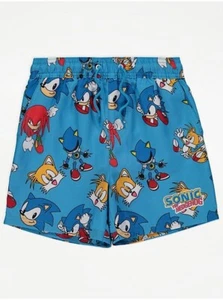 George Sonic the Hedgehog Swimming Shorts 10-11 Years New - Picture 1 of 3