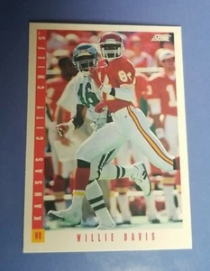1993 Score Football Card #172 Willie Davis - Kansas City Chiefs  - Picture 1 of 2