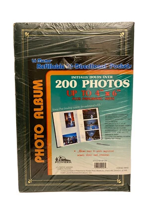 Álbum de fotos vintage Pioneer 4 x 6 contiene 200 BP-200 rojo álbum de fotos nuevo (leer) Foto 1 de 4