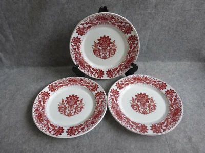 3 assiettes plates,rivanel,style arcopal,motif floral - Photo 1/4