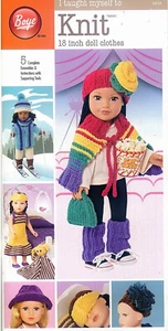 I Taught Myself To Knit  18 inch DOLL CLOTHES Boye Booklet Fits American Girl - Picture 1 of 3