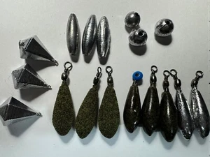 SALMON FISHING AND ESTUARY JOB-LOT WEIGHTS SINKERS RIVER, Pike And Carp Weights - Picture 1 of 8