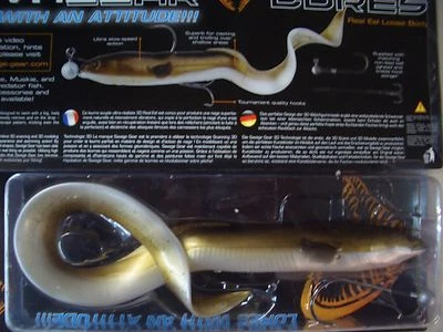 SAVAGEAR Savagegear Gummiaal Eel Aal 40cm 147g+9g Olive Pearl inkl.Stringer&Bleikopf