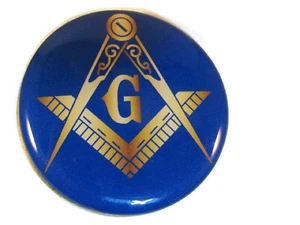 MASONIC MASON 2" LOGO PROUD MILITARY FAMILY 2" CHALLENGE COIN - Picture 1 of 2