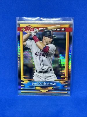 2021 Topps Finest Flashbacks Prism Refractor /35 Paul Goldschmidt #138 - Image 1 of 2