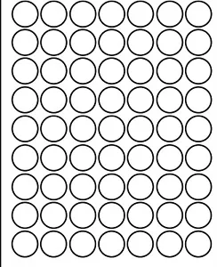 3,150 Printable 1" one inch Glossy Crystal Clear Sticker Labels 50 Sheets 4300C - Picture 1 of 1