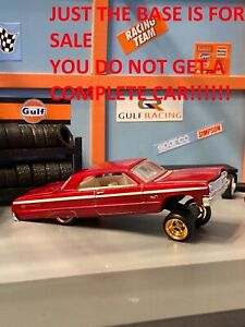 HOT WHEELS 64 IMPALA LOWRIDER BASE W CAMBERED FRONT AXLE & ADJUSTABLE SUSPENSION