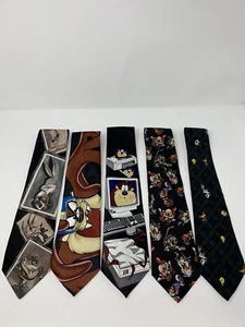 Vintage LOONEY TUNES Konvolut Lot 5 Krawatten 90’er - Bild 1 von 10