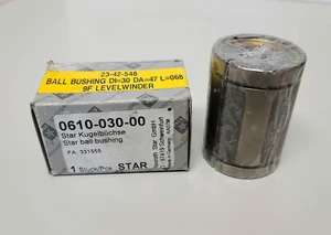 Rexroth STAR 0610-030-00  Ball Bushing DI=30 / DA=47 / L=068 / 9F Levelwinder - Picture 1 of 4