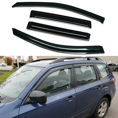 Tape-on Window Visors Wind Deflectors Rain Guards for 2009-2013 Subaru Forester Foto 1 de 4