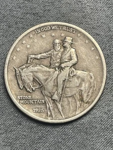 1925 STONE MOUNTAIN GEDENKMÜNZE HALF DOLLAR 50C - Silber (#197) - Bild 1 von 10