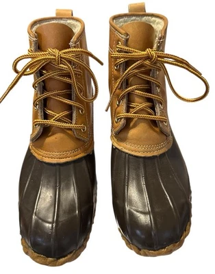 Botas deportivas de invierno para mujer marrón con cinco ojales de pato talla 6 impermeables para lluvia Foto 1 de 4