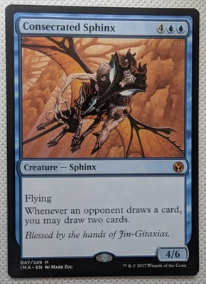 Consecrated Sphinx -NM - Iconic Masters Magic the Gathering MtG, English x1 - Image 1 of 2