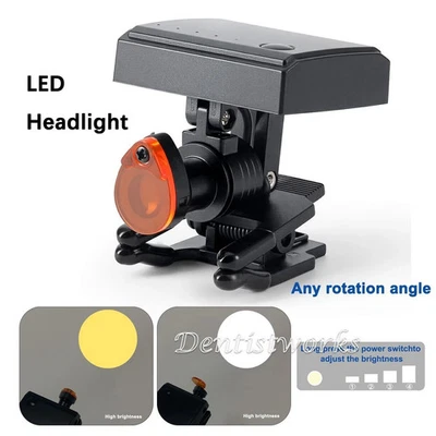 Faro Inalámbrico LED Dental 5W con Filtro para Lupa Binocular Gafas AZDENT Foto 1 de 4