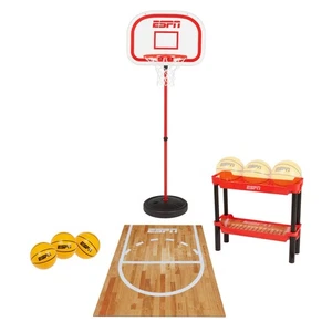 ESPN Kleinkind Basketballkorb inkl. 3 Mini Basketbälle, Ballständer - Bild 1 von 3