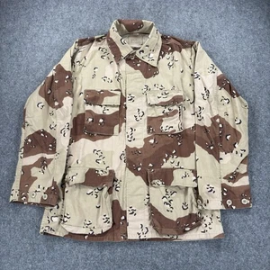 Abrigo de Combate Camuflaje De Colección Años 80 USGI Desierto DLA100-90-D-0584 Medio-Largo NyCo - Imagen 1 de 11