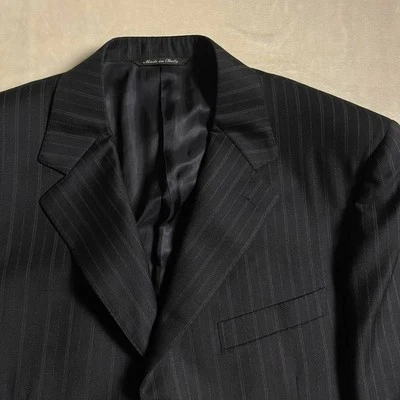 Canali 2 Pc Wool Suit 3 Button Jacket EU 54L US 44L Pants 37 Super 120's Purple - Image 1 of 4