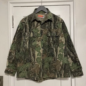 VINTAGE Winchester Camouflage Camo Shirt Mens L Button Up Hunting USA - Picture 1 of 5