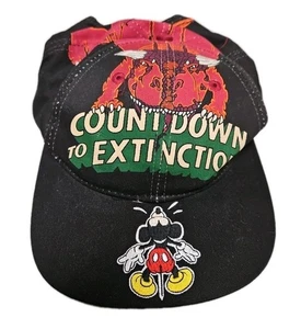 Vtg 90s Walt Disney World Dinosaur Countdown to Extinction Hat Animal Kingdom - Picture 1 of 11