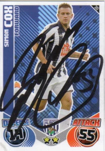 SIMON COX SIGNED WEST BROM 2010/2011 MATCH ATTAX TRADING CARD + COA - Bild 1 von 1