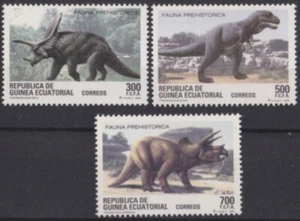 F-EX58581 DINOSAURO FAUNA PREISTORICO GUINEA EQUATORIALE MNH 1994. - Foto 1 di 2