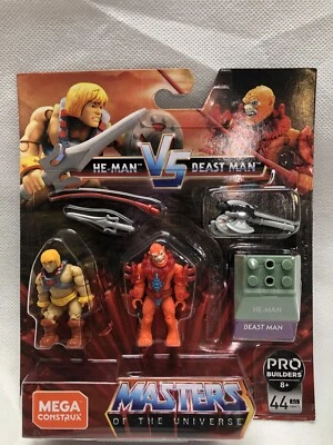 Mega Construx Pro Builders MOTU Masters of the Universe He-Man Vs Beast Man NUEVO Foto 1 de 2