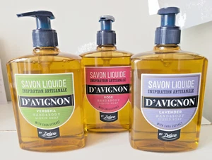 Deluxe Savon Liquide D'avignon Lavender Verbena Hand & Body Liquid Soap 500mlx2 - Picture 1 of 13