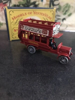 Matchbox. Models of Yesteryear. Y-2. "B" type bus. AEC 1911. 1956 / 1962. AAA. - Photo 1/4