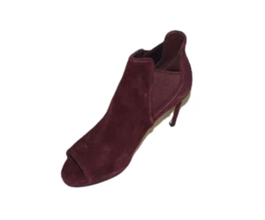 COLE HAAN JONES CORODOVAN SUEDE PEEP TOE BOOTIES US 5.5B/ UK3/ EUR35.5 - Picture 1 of 4