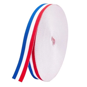 3m Tri Colour Ribbon Grosgrain Red White Blue 24mm 1" A61-2 Aussie Seller - Picture 1 of 4