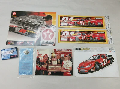 Lote de 7 artículos NASCAR pegatinas postales tarjetas con imágenes calcomanías prendedores Ricky Rudd Foto 1 de 4