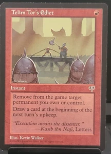 MTG Telim' Tor's Edict- Mirage Rare - Picture 1 of 1